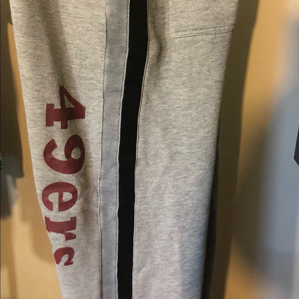 Mens Md SF 49ers Warm Up Pants